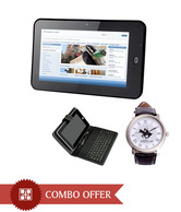 Combo Of VOX 7 inch tablet V91 & Leather Case Keyboard