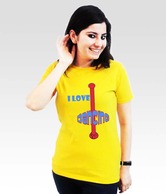 Incynk Yellow Graphic Printed  T-Shirt