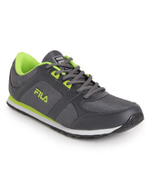Fila Rolf Grey & Lime Green Running Shoes