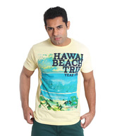 Globus Yellow Printed T Shirt
