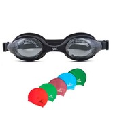 Viva 75 Swimming Goggles with Silicon Cap (Pack of 2)