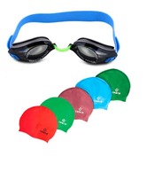 Viva 45 Swimming Goggles with Silicon Cap