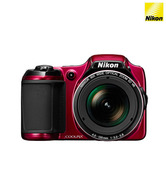 Nikon Coolpix L820 16MP Point & Shoot Digital Camera (Red)