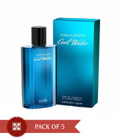 Davidoff Coolwater Men125ml Each  (Pack of 5)