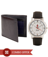 Zion Stylish Watch & Leather Wallet Combo