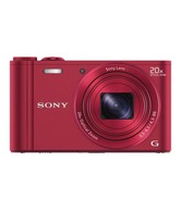 Sony CyberShot DSC WX300 18.2MP Point & Shoot Digital Camera (Red)