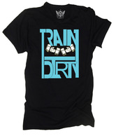 Unisopent Black Train Dirty T-Shirt