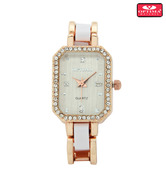 Octagon Copper Studded Watch