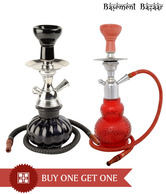 Basement Bazaar Red & Black Hookah Combo - Buy 1 Get 1 Free