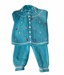 Kilkari Boys Turquoise Blue  Sweater Pajami Set For Kids