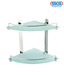SG Two Tier Frosted Glass Shelf With Brass Fitting
