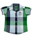 Ruff Classic Green Checks Shirt For Kids