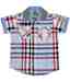Ruff Blue-Red Checks Shirt For Kids