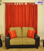 ARIANA Kiwi Maroon Door Curtains