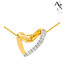 AG 11 Diamond Groovy Heart Pendant