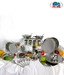Big Home 42 Pcs Stainless Steel Dinner Set