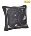 Artistique Black Embroidered Cushion Cover Set