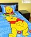 Birla Century Vivacious Blue-Yellow Cartoon Printed Single Bedsheet Set