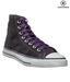 Converse Black & Purple Unisex High Ankle Sneakers