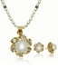 OPS. Opulent Gold Plated Pearl Pendant Set DSNPS72