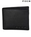 Foce Black Rugged Finish Leather Wallet