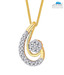 Asmi Glorious Diamond & Gold Pendant
