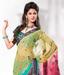 MohManthan Green Net Saree