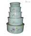 Ideal Home Round Lid Bowl Set - 5 Pcs