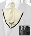Orosilber Amazing White-Black Silk Pocket Square