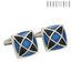 Orosilber Black & Blue Star Enamel Cufflinks