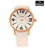 Omax Rosegold White Watch