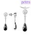 Peora Black Onyx Drop Shaped Pendant Set