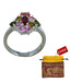 Indian Silver Angelic Multi-colour Tourmaline Ring With Free Jewellery Pouch