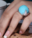 Shimmer Shack IMI Turquoise Cocktail Ring