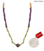 Silver Centrre Silver , Amethyst and Citrine Necklace with free silver coin