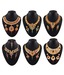 Variation Combo Of Six Elegant Necklace Sets With Maang Tika