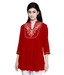 Mishka Splendid Crimson Red Rayon Tunic Top