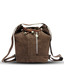 A-Progeny Coffee Brown Backpack Cum Handbag