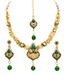 Sia Floral Festive Necklace Set With Maang Tika