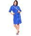 Retro Pool Blue Bathrobe & Bath Slippers