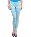 Yepme Nicole White & Blue Zebra Printed Pants