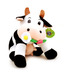 ToyWorld Plush Cow With Flower-35 cm
