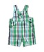 Beebay Green Checkered Boys Dungaree