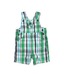 Beebay Green Checkered Boys Dungaree For Kids