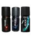 Axe (Apollo, Marine, Musk) Men Deodorant-150 ml Each