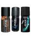 Axe (Apollo, Marine, Instinct) Men Deodorant-150 ml Each