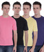 Fort Collins Pink-Black-Lemon & Inkblue Pack of 4 T-shirts