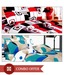 D&Y Set Of 2 Geometric Pattern Double Bed Sheets