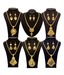 Vendee Sparkling Combo of Six Gold Plated  Necklace & Pendant Sets
