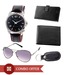 Olvin Sunglasses Watch Wallets & Keychain Combo